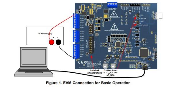 BQ76952EVM评估模块接线